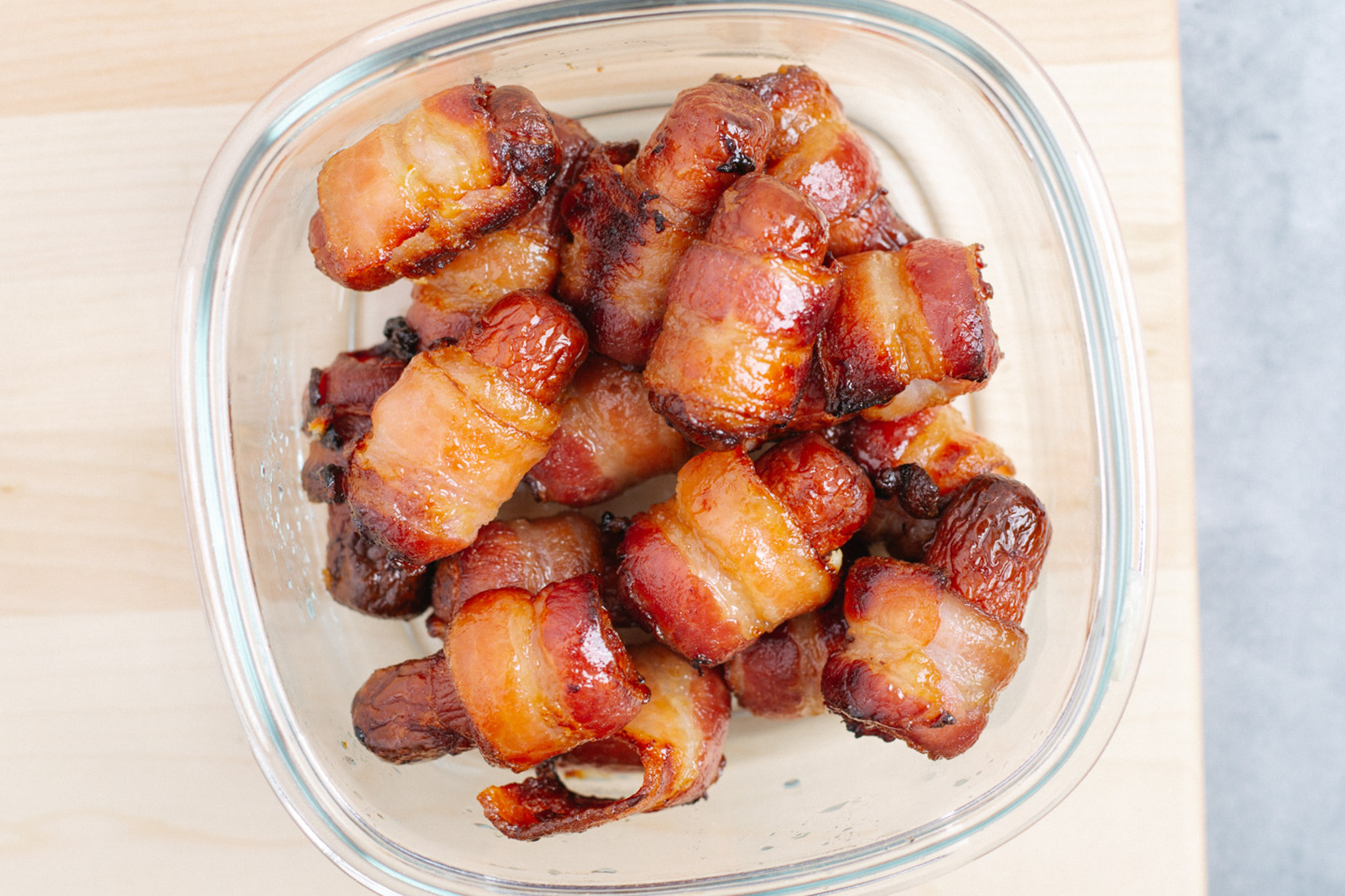 Fast Air Fryer Bacon Wrapped Sausage