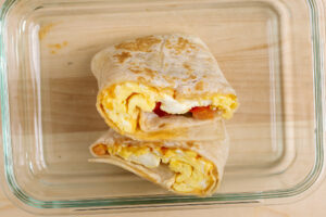 scrambled egg burrito