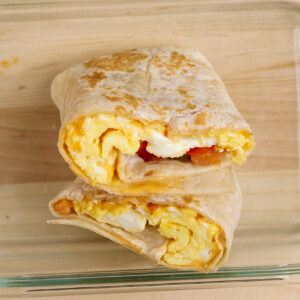 scrambled egg burrito