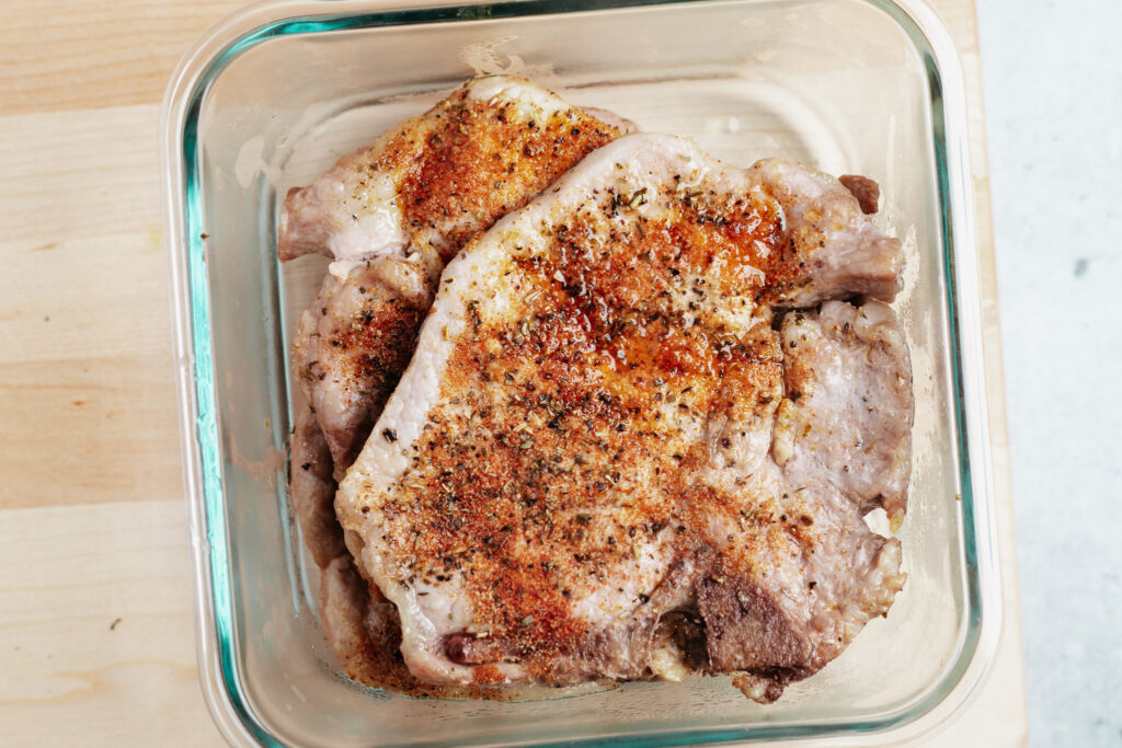 thin pork chops in air fryer